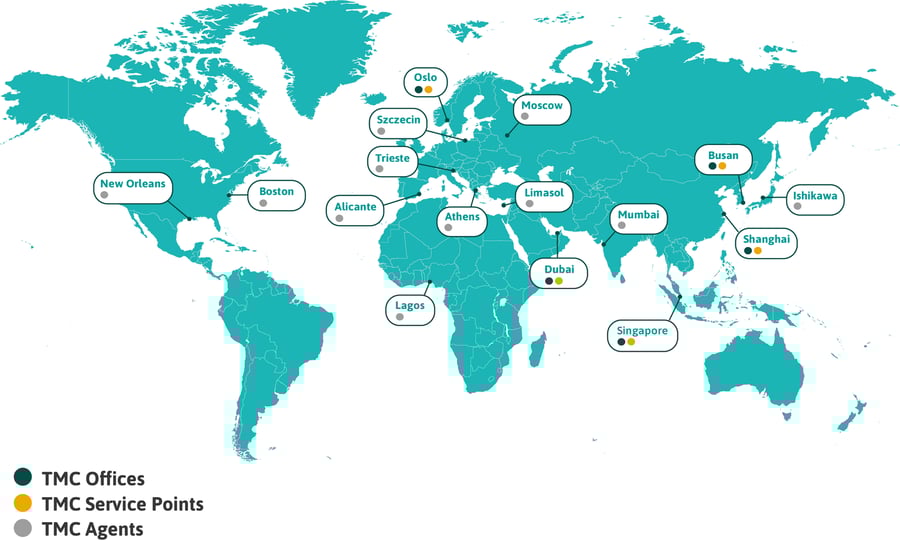 TMC - World map 2021 TMC - World map 2021