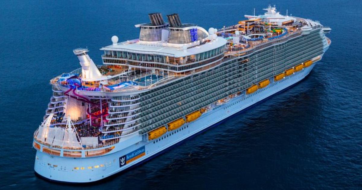 Air to the world’s largest cruise ship